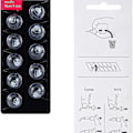 Miniatyrbilde 4 av 4: Høreapparatdomer for Oticon Minifit Open Vent Domes: 2 pakker (8 mm), universelle domer for Oticon-høreapparater