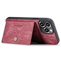 Pikkukuva 3 / 5: JEEHOOD Yhteensopiva iPhone 14 Pro Retro Iskunkestävä Kotelo Irrotettava 2-in-1 Lompakkokotelo Nahkapäällysteinen Jalusta TPU-suojus Red