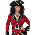 Pikkukuva 2 / 4: California Costumes Naisten High Seas Heroine - Aikuisten asu, sopii Cosplaypunainen/musta, Large