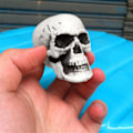 Miniatyrbillede 5 af 5: Sæsonbestemt & Julepynt 3 stk. Halloween Skeletter Plast Realistisk Falsk Simulation Menneskekranie Hoved-knogle Model Halloween Rekvisit Realistisk Mini Ske