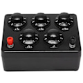Miniatyrbillede 1 af 5: Sort Modstandsboks Jern Variabel Dekade Modstand Modstandsboks 0-9999.9 Ohm 165x125x60mm Forphys-haoyi
