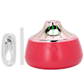 Miniatyrbilde 2 av 5: 200ml Luftfukter USB Lading Aromaterapi Diffuser Skrivebordslampe Mini Tåkemaskin (Rød Rose Gull)