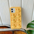 Miniatyrbillede 5 af 5: Ultra Tyk Blød Silikone Case med til Apple 3D Tegneserie Farve Sød Dejlig Sjov Bedårende Kawaii Børn Piger Drenge (Gul And, til iPhone 13)