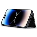 Pikkukuva 2 / 5: JEEHOOD Yhteensopiva iPhone 14 Pro Retro Iskunkestävä Kotelo Irrotettava 2-in-1 Lompakkokotelo Nahkapäällysteinen Jalusta TPU-suojus Black