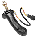 Miniatyrbilde 3 av 5: 2 stk. L+r 3 Knapper Gravemaskin Joystick Assy Håndtak Gir For Doosan Dx150 215 225 300 370-9c