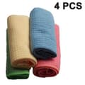 4 st Mikrofiber Teköksdukar Absorption - Luddfritt Mikrofiberdukar