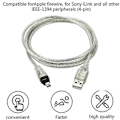 Miniatyrbillede 4 af 5: Kabel USB HAN til Firewire Stik til Mini 4-Pin til Firewire Adapter til Perifere Enheder Der Kun Er Kompatible med Denne TYPE Adapter