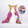 Miniatyrbild 2 av 5: Snabb leverans League Of Legends Lol Kaffe Älskling Gwen Cos Peruk Tiger Med Öron Halloween Scen Kostym Cosplay Anime Kostym Rekvisita