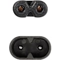 Miniatyrbillede 3 af 5: 1 fods IEC 320 C7 til C8 strømkabel med kontakt