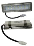 Miniatyrbillede 4 af 5: 2-delt rektangulær emhættelyspanel 15W 120mm 12V DC 230V Ventilationspære Køkkenfilterlampe 20W Halogenækvivalent