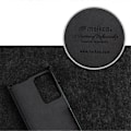 Miniatyrbild 4 av 5: MELKCO Kompatibelt Skal för Samsung Galaxy Note20 / Note20 5G Äkta Läder+PC Vertikalt Flip Fodral DarkBlue