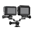 Pikkukuva 3 / 5: Kamerankiinniketeline Kaksoisjalusta Tripod-sovitin Laajennus GoPro Hero 10 9 8 7 6 Urheilulle