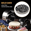 Miniatyrbilde 2 av 5: 24 stk Mini Kakeform Sett Kakeform Rustfritt Stål Deig Smultring Leire Metall Bakeform