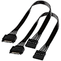 Miniatyrbilde 1 av 4: 2 stk. Sata Strømforsyningsforlengelseskabel, 15 Pin Sata Hann til Hunn Forlenger Strømkabel Adapter For Harddisk (haoyi