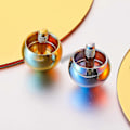 Miniatyrbilde 3 av 5: 2 Stk. Metall Flip Over Topp Gyroskop Rustfritt Stål Topp Leke Fysikk Leke Vitenskapelig Utdanning