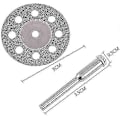 Miniatyrbillede 2 af 5: 20 stk. 22 mm diamantskæreskive, 4 stk. dorn, værktøj, mini diamantskæreskiver med dorn