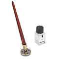 Miniatyrbillede 2 af 4: Fjerpen Udsøgt Mønster Antik Tekstur Komfortabelt Greb Rustfrit Stål Nib Kalligrafipen SP275019GF Perlehøne