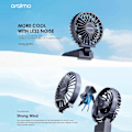 Pikkukuva 1 / 4: Oraimo OPC-F6N Kannettava Kädessä Pidettävä Tuuletin