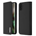 Miniatyrbillede 1 af 5: DUX DUCIS Wish Series Kompatibel med Samsung Galaxy Note 10 / Note 10 5G Wallet Stand Ægte Læder Etui Black