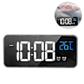Miniatyrbillede 2 af 5: LED Display Digital Vækkeur, USB-ladeport, Lydkontrol, Alarmringetoner, Justerbar Lydstyrke og Lysstyrke, 12/24 H, Snooze Funktion - Sort