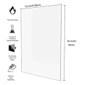 Miniatyrbillede 2 af 5: 2 Pak Klar Akrylplader 30 x 40 x 0,3 cm (3 mm), Tynd
