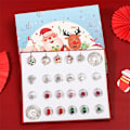 Miniatyrbild 1 av 5: Mode Jul Adventskalender Xmas Blind Box Charm DIY Armband Making Set Handheld 24 Countdown Calendar DIY Smycken Present style 13