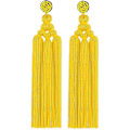 Miniatyrbilde 1 av 5: Lange Vevde Duskeøreringer   u2013 Store Boho Statement Duske Lagdelte Dingleøreringer for Kvinner Jenter, Store Bohemske Tråd Fringe Lagdelte Lysekrone Dr
