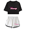 Pikkukuva 1 / 5: I Am Kenough Merch 2023 Uusi elokuva, kaksiosainen set , lyhythihainen, napapaita + shortsit Hauskat naisten setit syntymäpäivälahja style 1 M