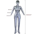 Miniatyrbild 3 av 5: 2023 Full Uppblåsbar Tors Kvinnlig Pvc Uppblåsbar Mannekäng För Maniquis Para Ropa Inflationsmodell Kvinnor Displayställ M00358-Excellence