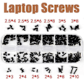 Miniatyrbillede 4 af 5: 240 stk. rustfri stål laptop skruesæt M2, M2.5, M3 til Gateway