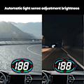 Miniatyrbillede 5 af 5: GPS Kompas Speedometer Bil Heads-up Display USB Tilslut Plug And Play 2.7 Tommer Skærm MPH Hastighedsmåler Over Hastigheds Alarm til Alle Køretøjer