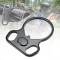 Miniatyrbild 3 av 5: Sling Plate Två-rings Långvarig Användning Standard Stål Sling Loop för Utomhusvandring Camping Klättring-ZZY