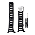 Miniatyrbilde 1 av 5: Gummiklokkereimer for Suunto T1 T1c T3 T3c T3d T4c T4d Svart