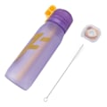 Miniatyrbillede 1 af 4: Air Water Up Flaske med Smagspuder Sugerør Duft Hurtig Flowrate til Udendørs Sport Lækagesikker 650ml Lilla