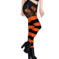 Pikkukuva 2 / 4: Naisten Joogahousut Taskulla Korkea vyötärö Treeni Leggingsit Juoksuhousut Bottom Scrunch Leggingsit Halloween Print Pants COLOR 3 XL