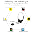 Miniatyrbilde 5 av 5: USB Støyreduserende Headset med Mikrofon Svanehals Mikrofon Kundesenter Kontor PC Datamaskin On Ear Kablede Hodetelefoner
