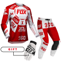 Miniatyrbild 1 av 5: 2022 Dirt MoFox MTB Jersey Byxor Utrustning Set MX Combo Motorcykel Outfit Motocross Racing Enduro Dräkt Män Off-road Moto Handskar Kit Red1 XXLJersey 38 pants