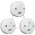 3-pack Rökdetektor och Kolmonoxiddetektor Alarm med LCD-display
