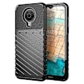 Miniatyrbilde 1 av 5: Thunder Series Twill Tekstur Mykt Deksel TPU-deksel Kompatibelt for Nokia G10 / G20 Black