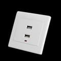 Miniatyrbillede 3 af 4: Dual USB Vægstik Oplader AC/DC Strømadapter Stik Udtag Plade Panel