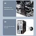 Miniatyrbild 3 av 5: 19/20pin till USB3.0 Adapterkabel 5gbps 20p till USB3.0 4-port Bakre Bländarkabel Moderkorts Konvertering