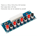 Miniatyrbillede 4 af 4: 24 Pins Atx Benchtop Board Computer Pc Strømforsyning Breakout Adapter Modul (haoyi