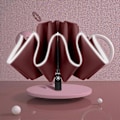 Miniatyrbillede 1 af 5: Vindtæt, refleksstribe, refleks paraply, kompakt inverteret foldeparaply, automatisk rejseparaply automatisk åbning og lukning til mænd og kvinder