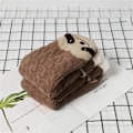 Miniatyrbild 1 av 3: Dam Fuzzy Slipperstrumpor Fleece Fluffig Tjock Varm Sängstrumpa Vinterhem Antiglid Golvstrumpor