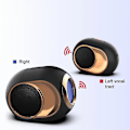 Pikkukuva 2 / 4: Langaton kaiutin Stereo Bluetooth -kaiutinsoitin, Kultainen muna langaton Bluetooth-kaiutin Super Subwoofer Kannettava - musta