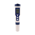 Miniatyrbild 1 av 5: 5-i-1 TDS/EC/pH/Salthalt/Temperaturmätare Digital Vattenkvalitetsmonitor Testare för Pooler, Dricksvatten, Akvarier
