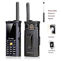 Miniatyrbillede 2 af 5: Robust udendørs mobiltelefon med stor batterikapacitet, lang standbytid, antenne, godt signal, fire SIM-kort, 3D-bokshøjttaler, E-bog - Mørkeblå, 2024 Tian