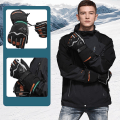 Miniatyrbild 1 av 4: Evago Hand Protector Värmehandskar, Högvärme Andningsbar Värmeberöringstemperaturreglerande handskar, Vattentät Five Finger Hand Back Charging Och H XL