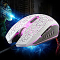 Miniatyrbillede 3 af 3: Gaming Mus Ledning, Usb Optisk Computermus Med Rgb Baggrundsbelysning, 4 Justerbare Dpi Ergonomisk Gamer Laptop Mus - Hvid