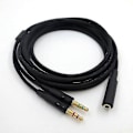 Miniatyrbillede 3 af 5: 3,5 mm Universal 2 i 1 Gaming Headset Audio- Forlængerkabel kompatibelt med Cloud II/Alpha-/Cloud Flight/Core Hea-B2